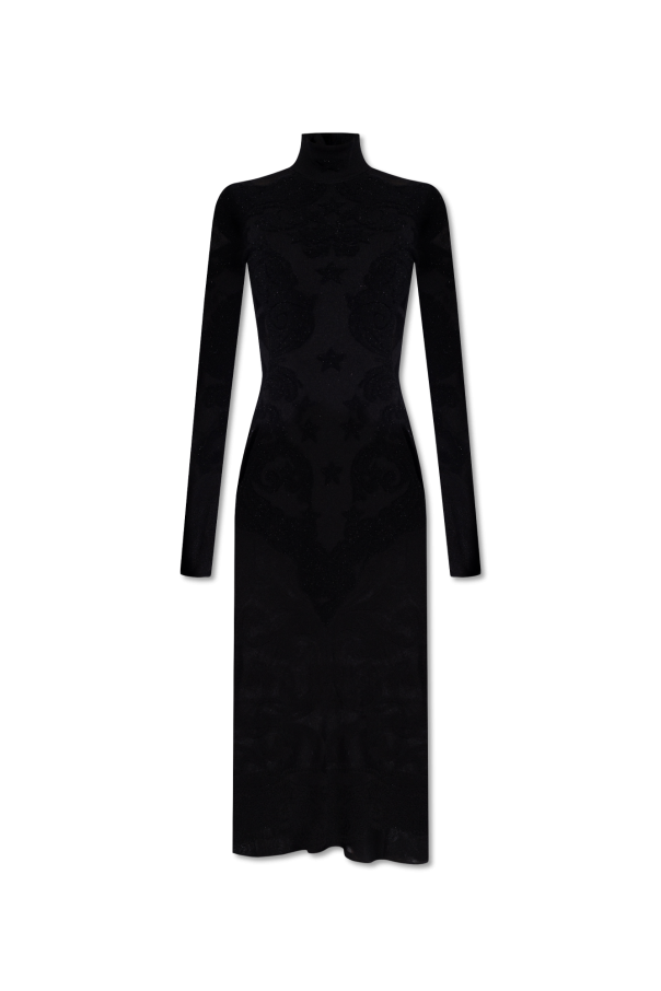 Balmain Transparent dress with standing collar Women's Clothing Vitkac